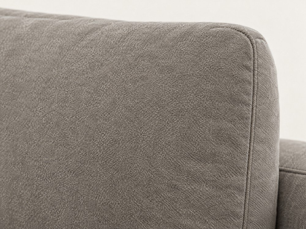 Illustrative close-up of softly brushed sofa upholstery